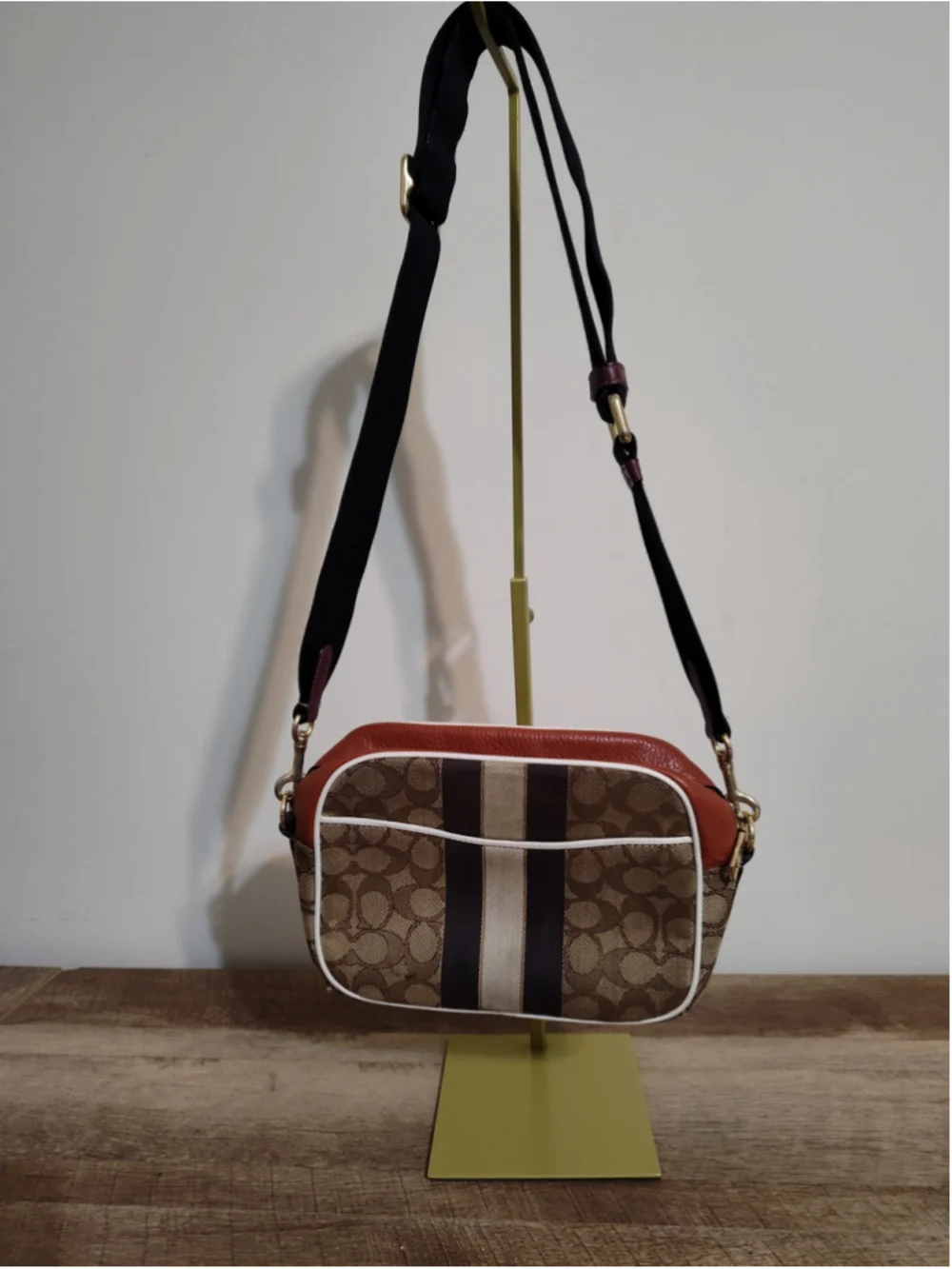 Women's Coach Crossbody Bag One Size Brown and Orange